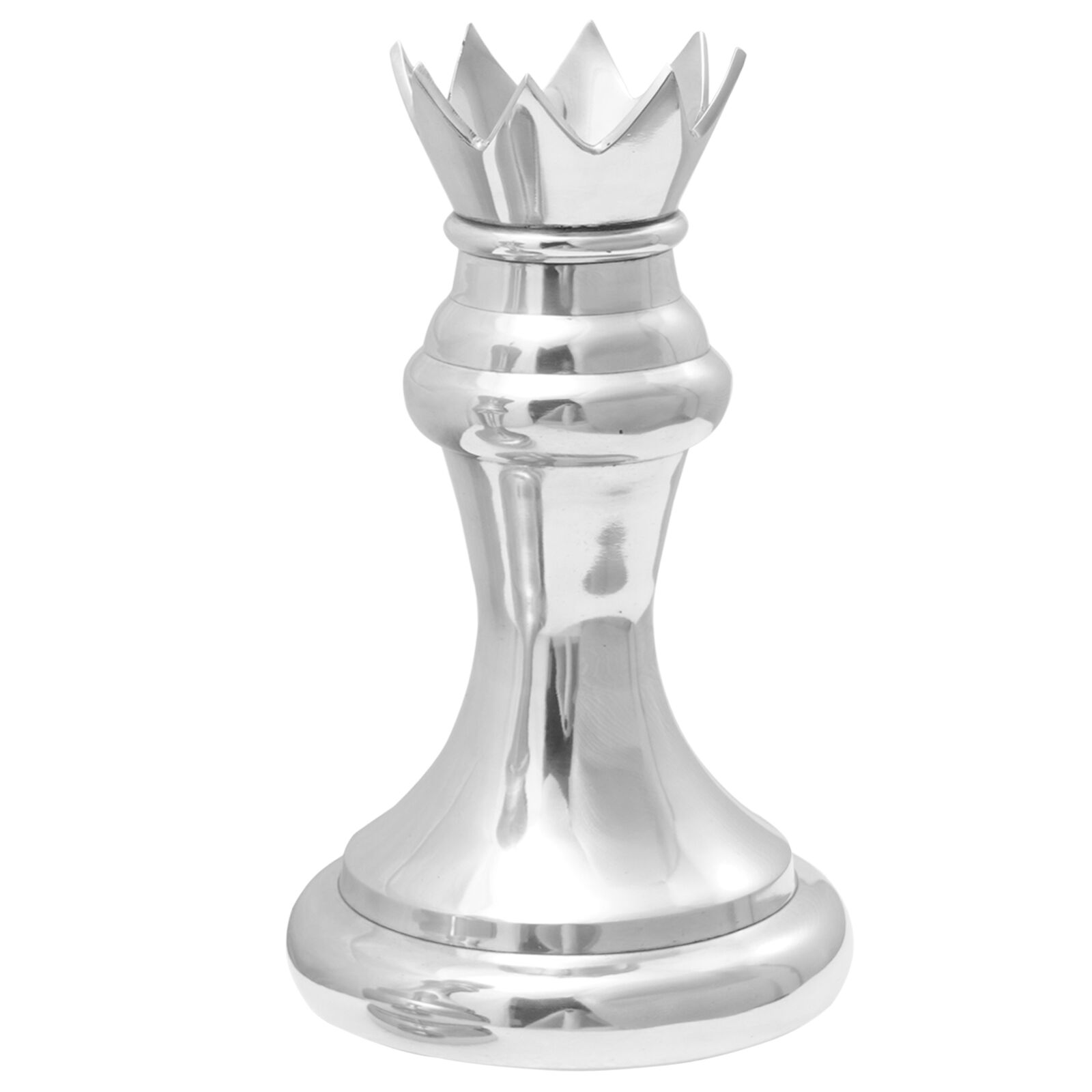 vidaXL Schachskulpturen 2 Stück Silber Aluminium