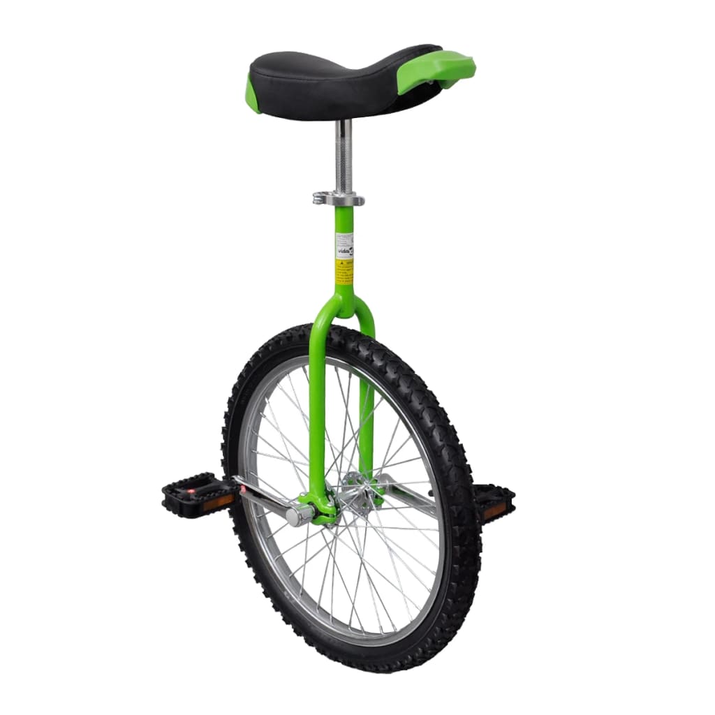 vidaXL Einrad Verstellbar Grün 20 Zoll 