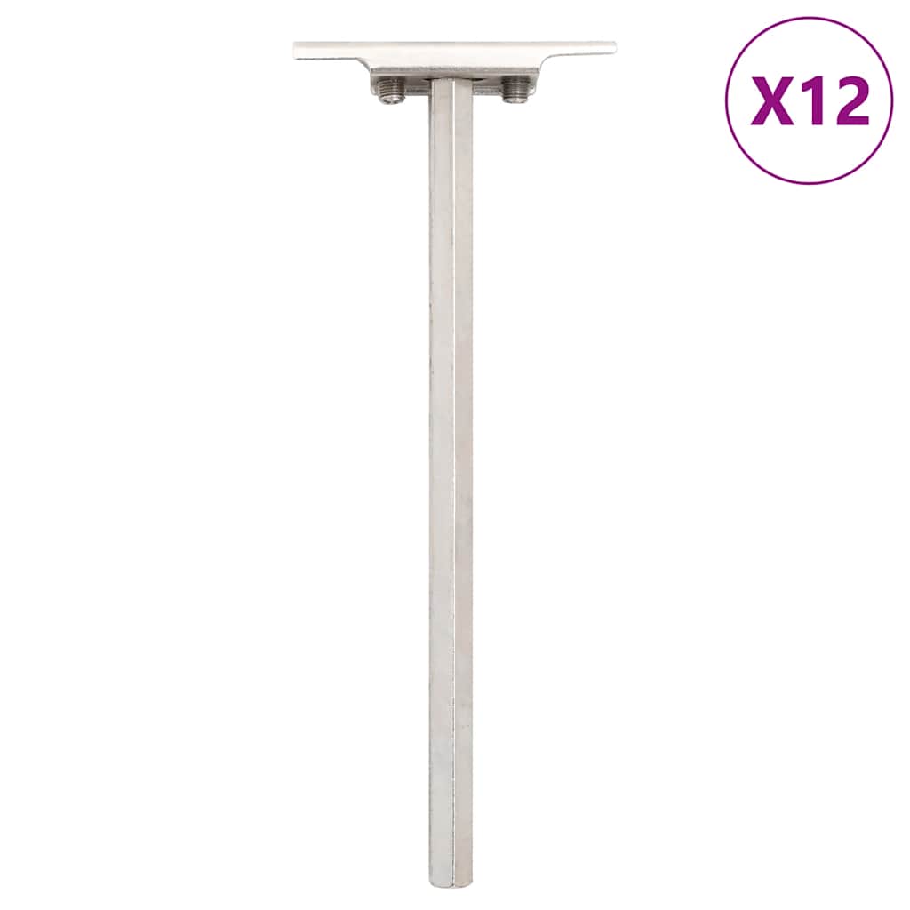 vidaXL Regalträger Schwebend 12 Stk. Unsichtbar Ø12x200 mm