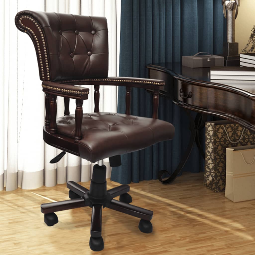 vidaXL Bürodrehstuhl Braun 