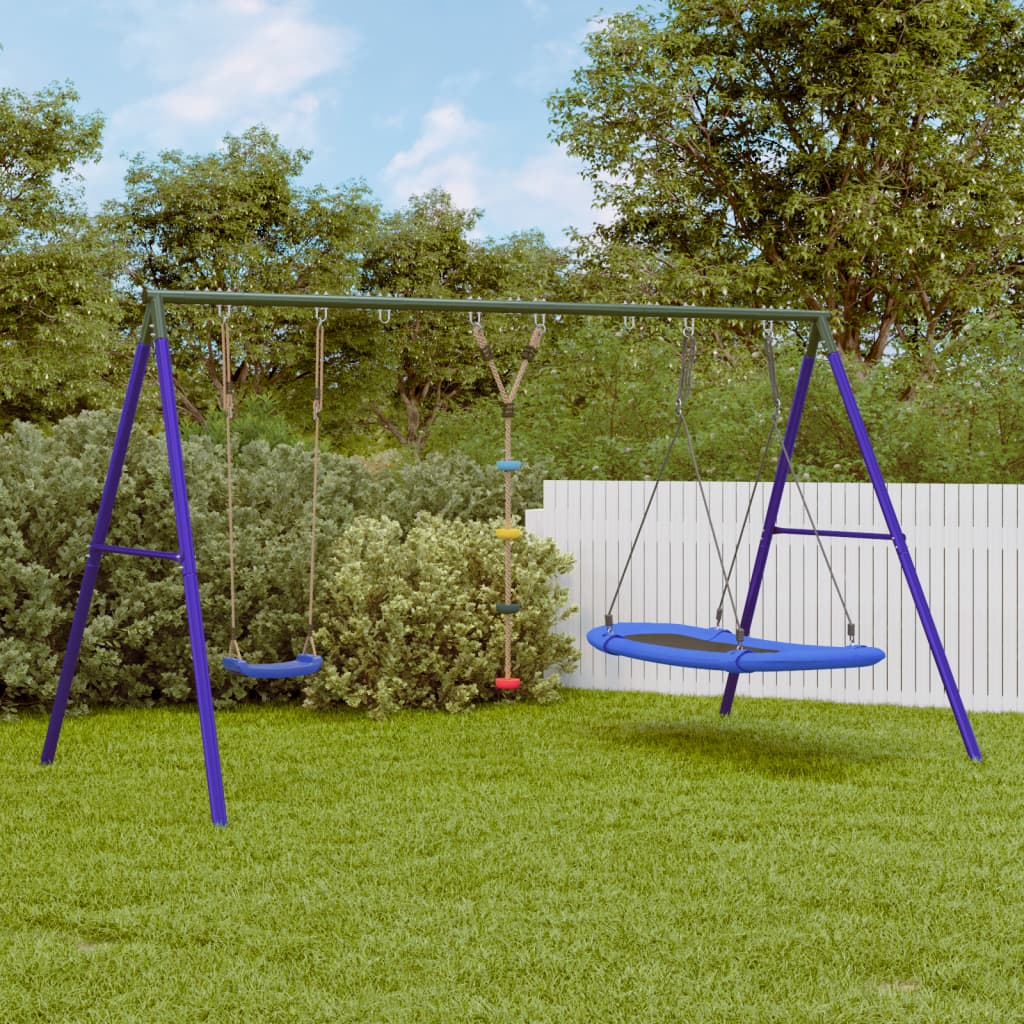 vidaXL Schaukel-Set mit Schaukelsitz Kletterschaukel und Nestschaukel