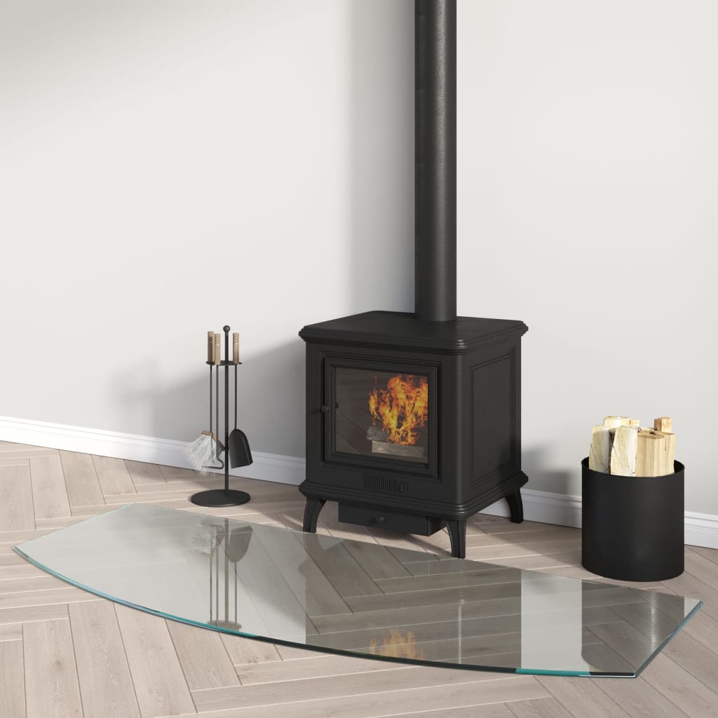 vidaXL Kaminofen Glasplatte 120x50 cm