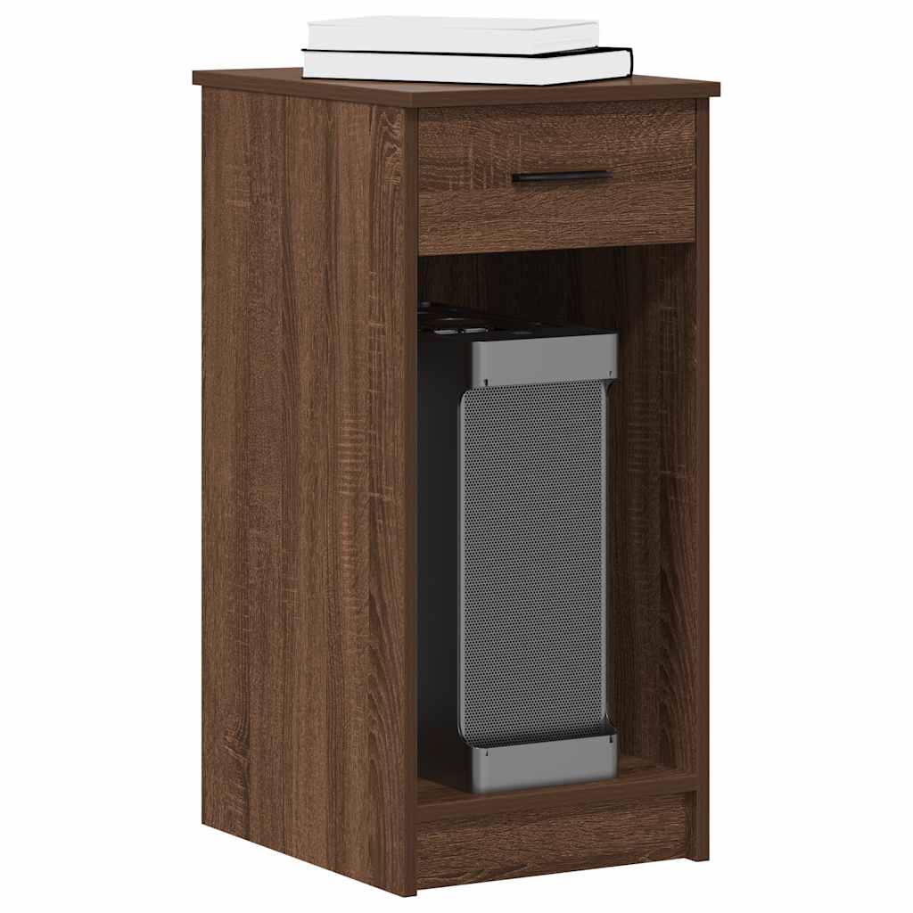 vidaXL Computerschrank mit Schublade Braun Eichen-Optik 35x45x77 cm