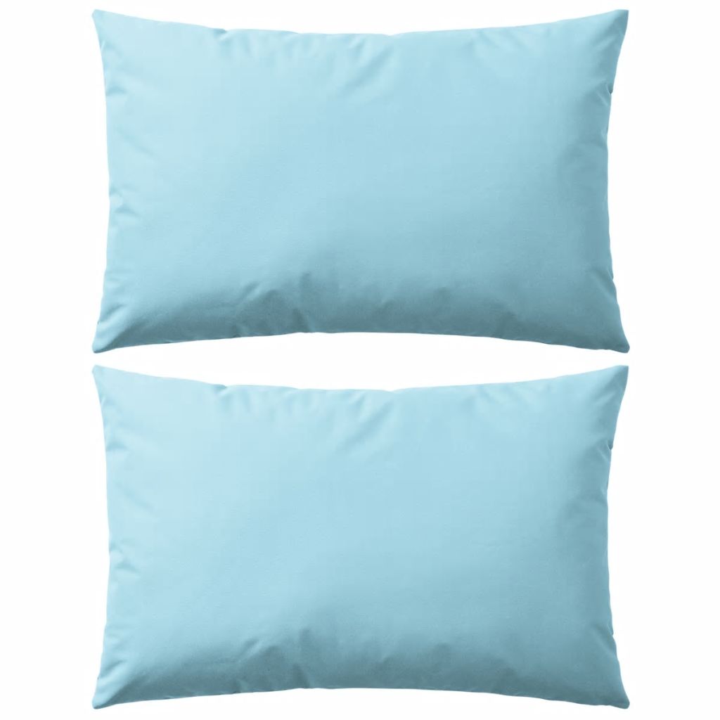 vidaXL Gartenkissen 2 Stk. 60 x 40 cm Hellblau