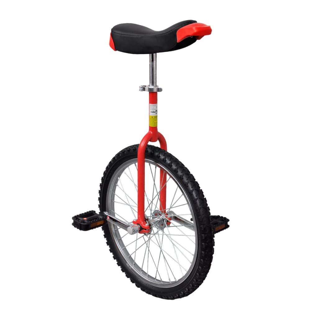 vidaXL Einrad Verstellbar Rot 20 Zoll 