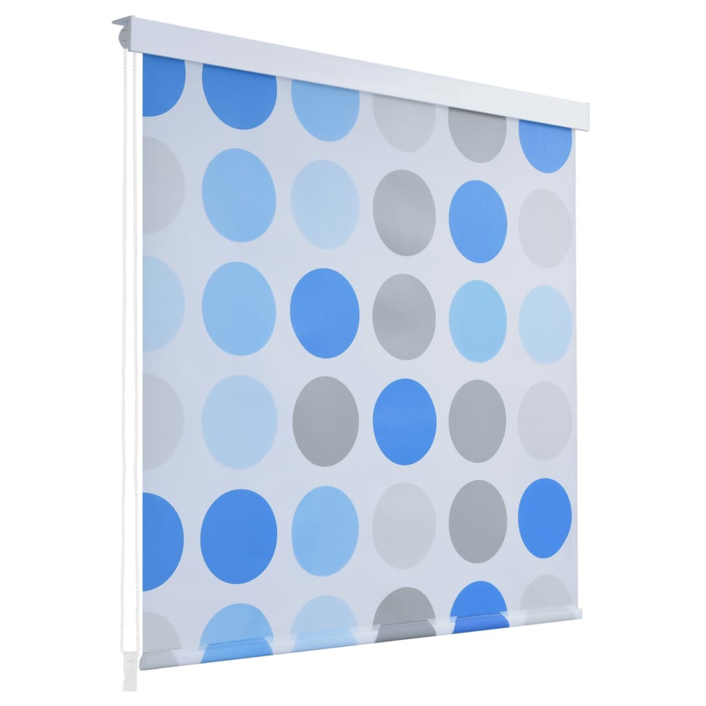 vidaXL Duschrollo 100 x 240 cm Kreismuster 