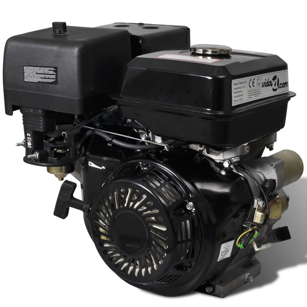 vidaXL Benzinmotor 15 PS 11 kW Schwarz 