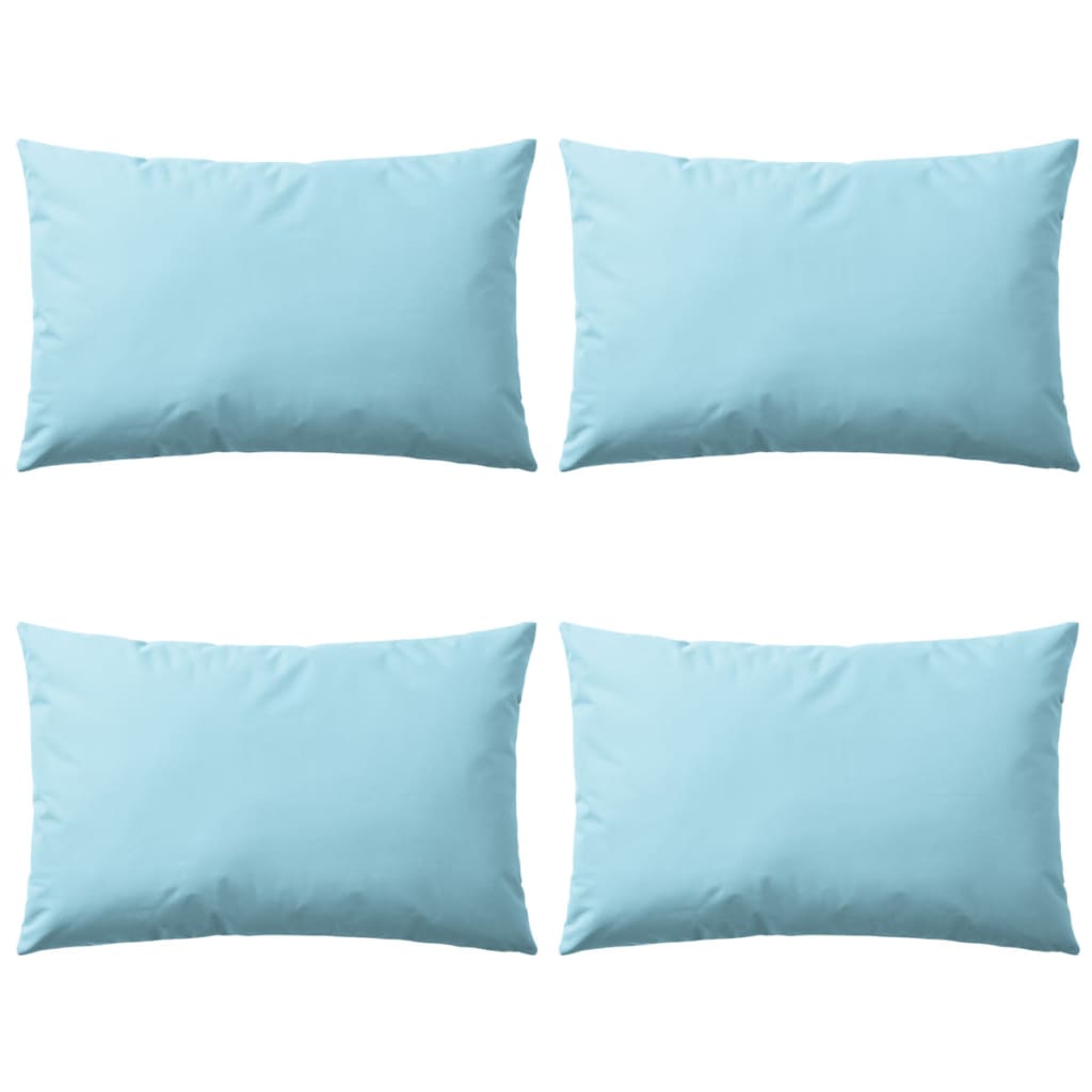 vidaXL Gartenkissen 4 Stk. 60 x 40 cm Hellblau