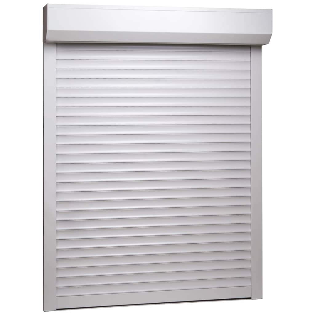 vidaXL Rollladen Aluminium 110x130 cm Weiß