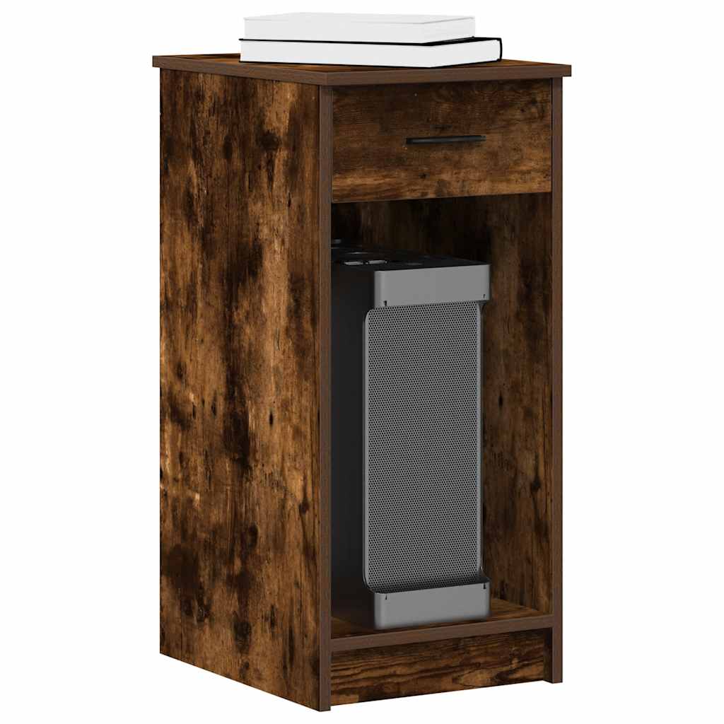 vidaXL Computerschrank mit Schublade Räuchereiche 35x45x77 cm