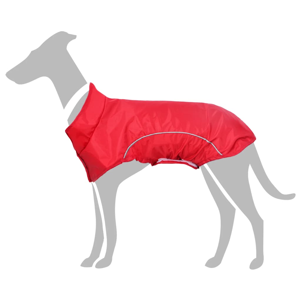 vidaXL Hunde Regenmantel mit Reflexstreifen Polyester Rot M