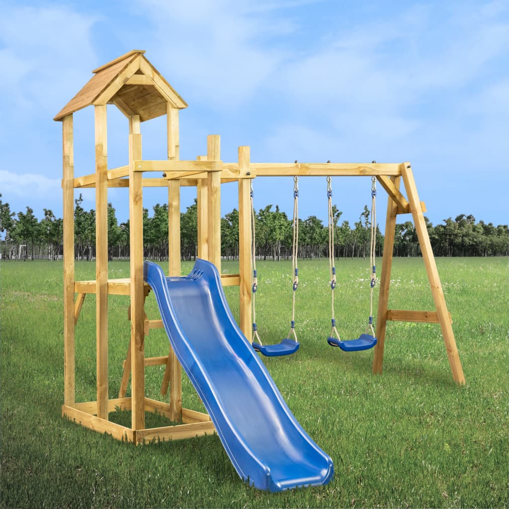 vidaXL Spielturm 285x305x226,5 cm Imprägniertes Kiefernholz
