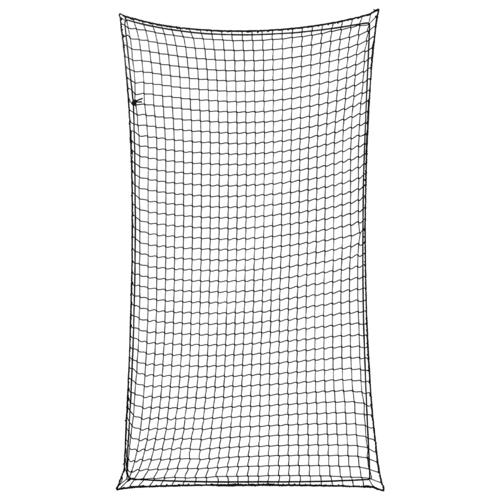 vidaXL Anhängernetz mit Gummiseil Schwarz 4,5x2,5 m PP