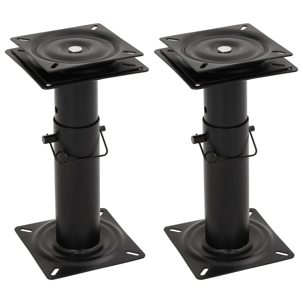 vidaXL Bootssitz-Podeste 2 Stk. 360° Drehbar Einstellbar Stahl