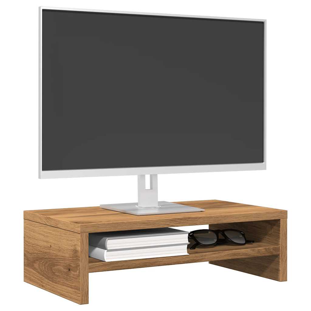 vidaXL Monitorständer Artisan-Eiche 42x24x13 cm Holzwerkstoff