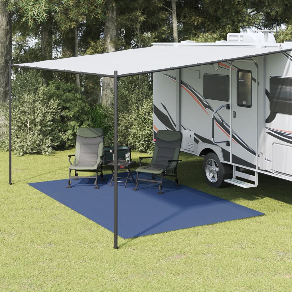 vidaXL Campingteppich Blau 4x2,5 m