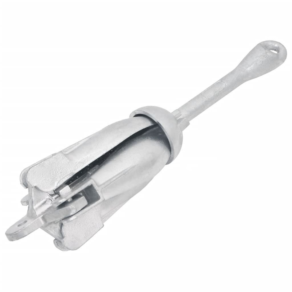 vidaXL Klappanker Silbern 4 kg Temperguss