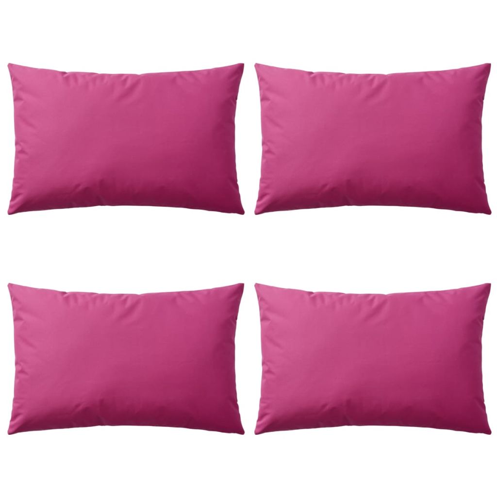 vidaXL Gartenkissen 4 Stk. 60 x 40 cm Rosa