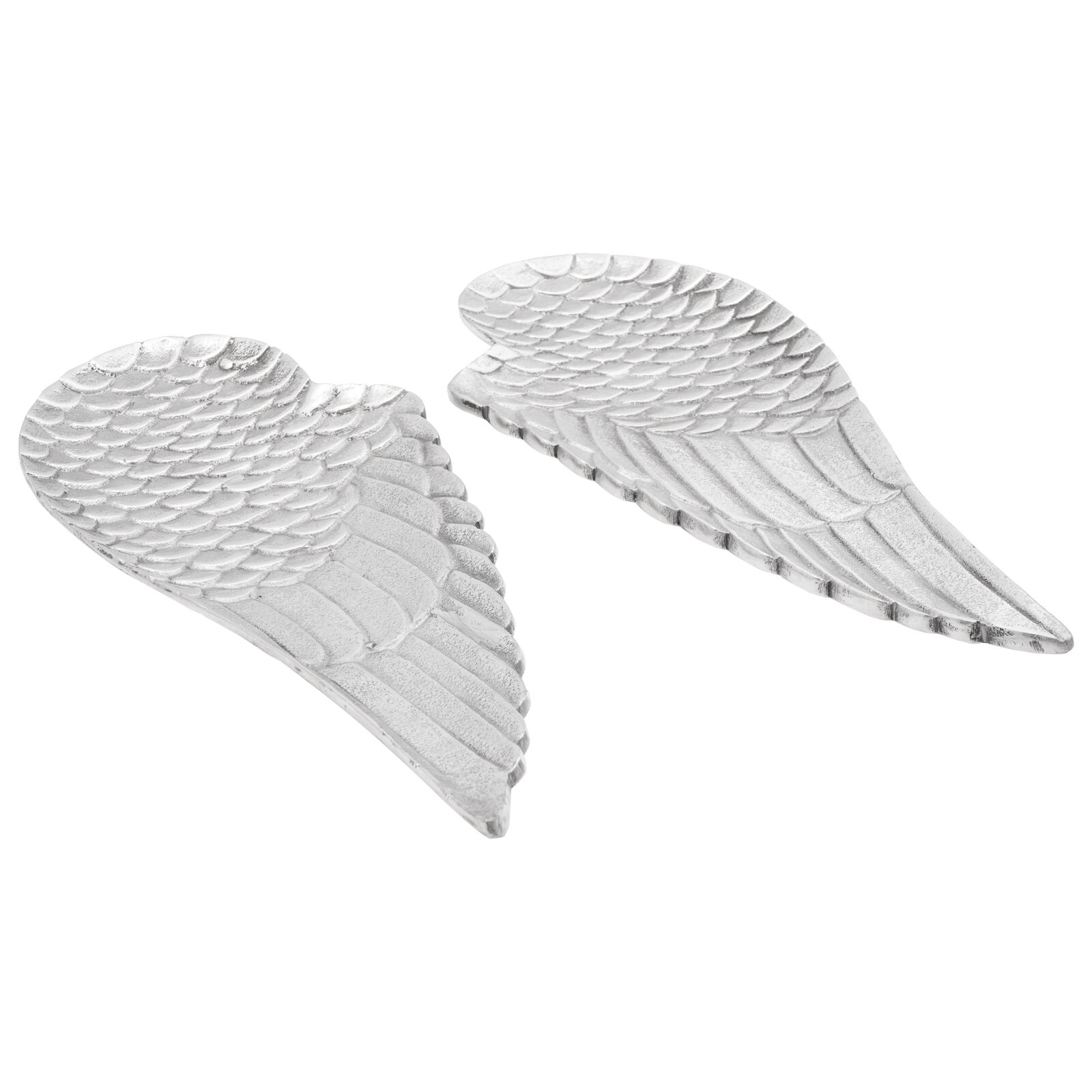 vidaXL Obstkörbe 2er Set Silber 40x18x4 cm aus Aluminium