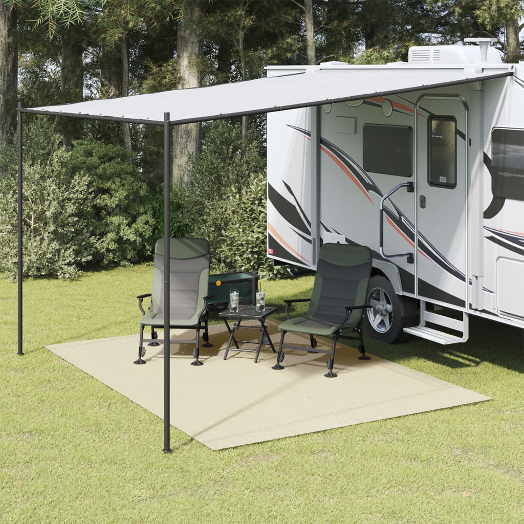 vidaXL Campingteppich Creme 3,5x2,5 m