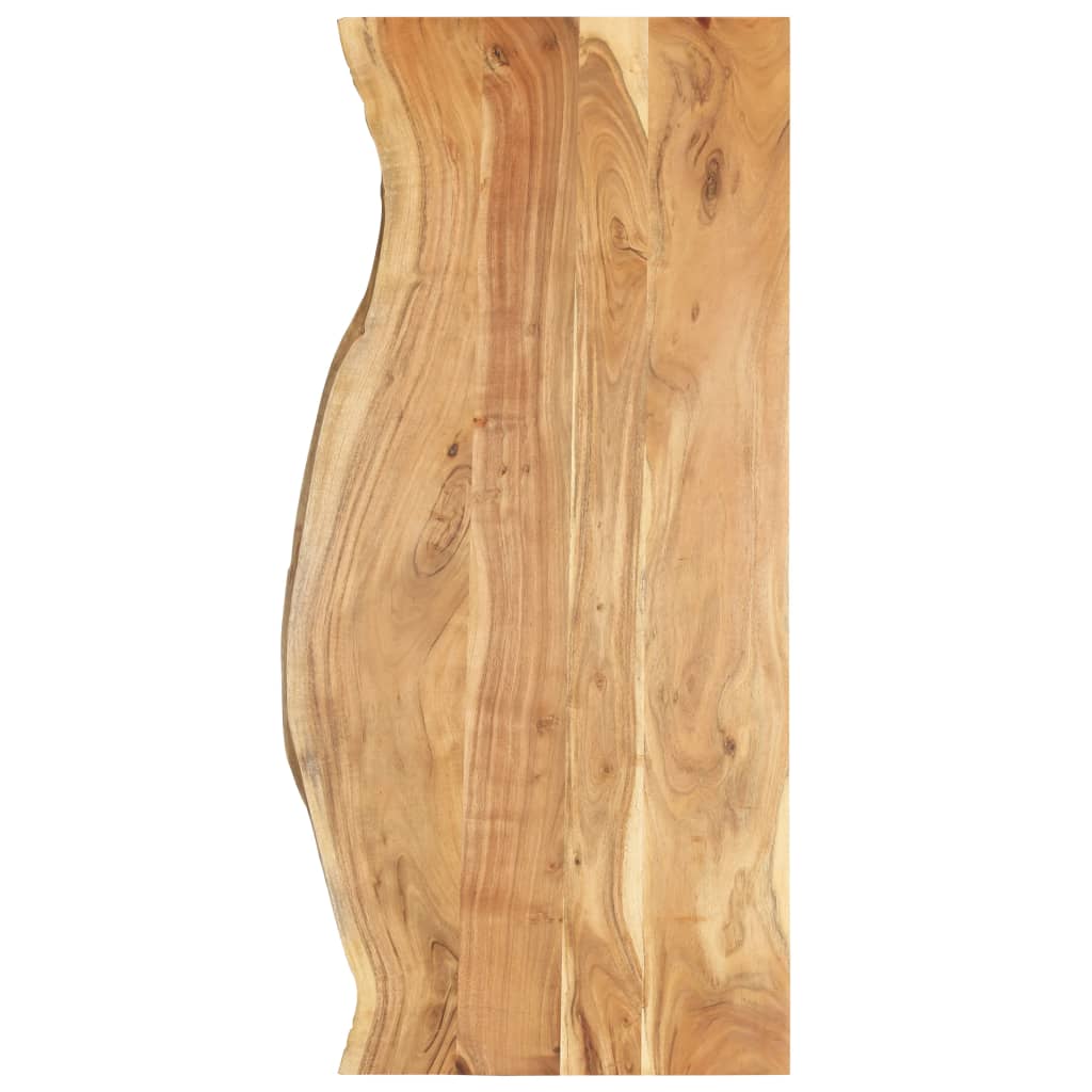 vidaXL Badezimmer-Waschtischplatte Massivholz Akazie 140x52x2,5 cm