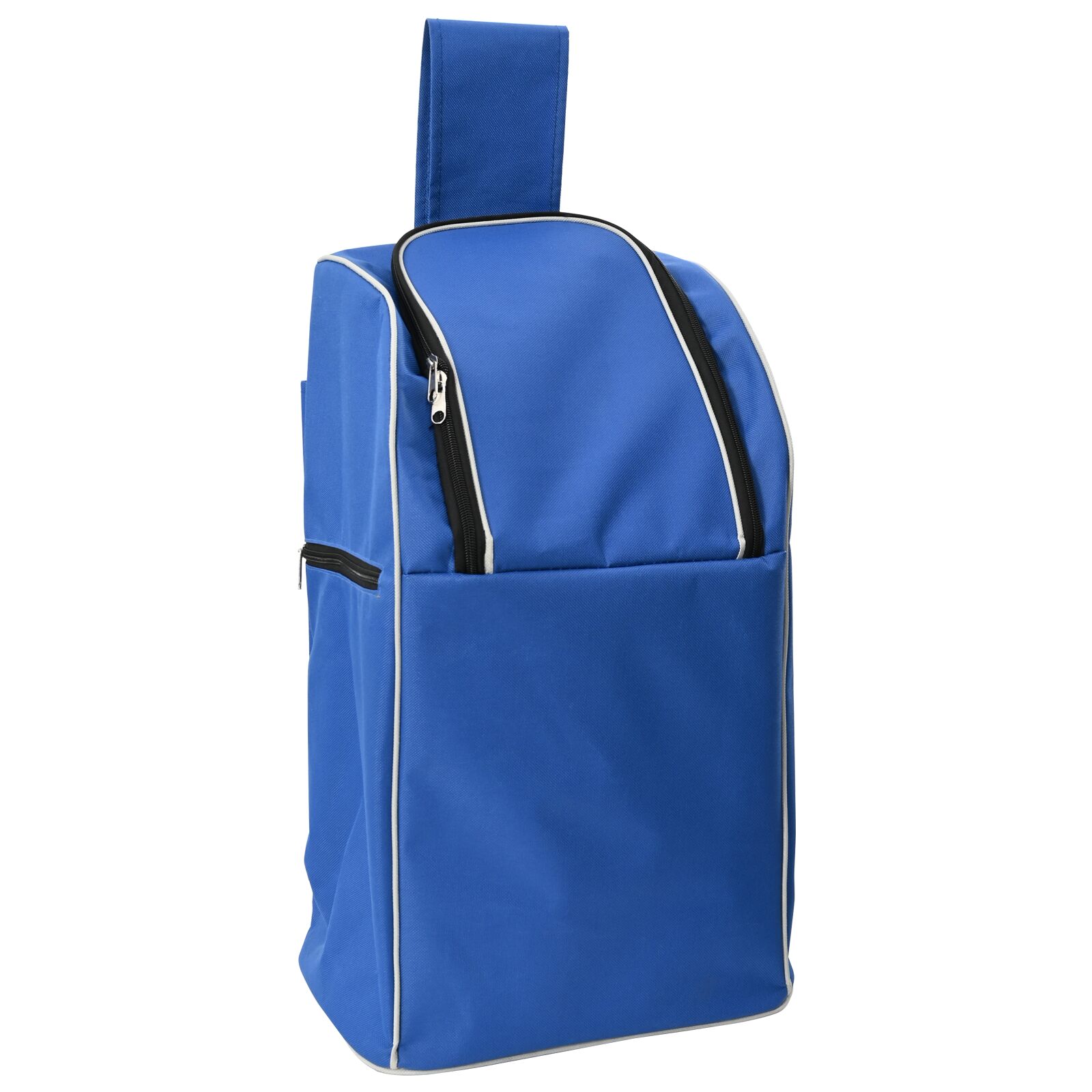 vidaXL Einkaufwagen mit Treppensteiger Blau 38 L