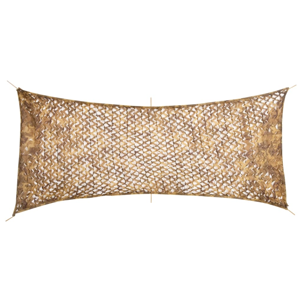 vidaXL Tarnnetz mit Aufbewahrungstasche 409x206 cm Sandfarbe