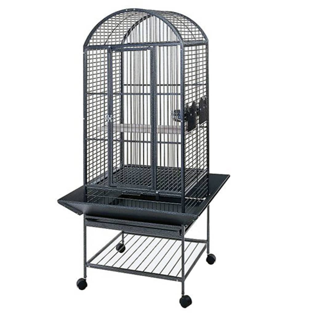 Strong Papageienkäfig Villa Minerva Silverstone Grau 46 x 46 x 144 cm 93017  