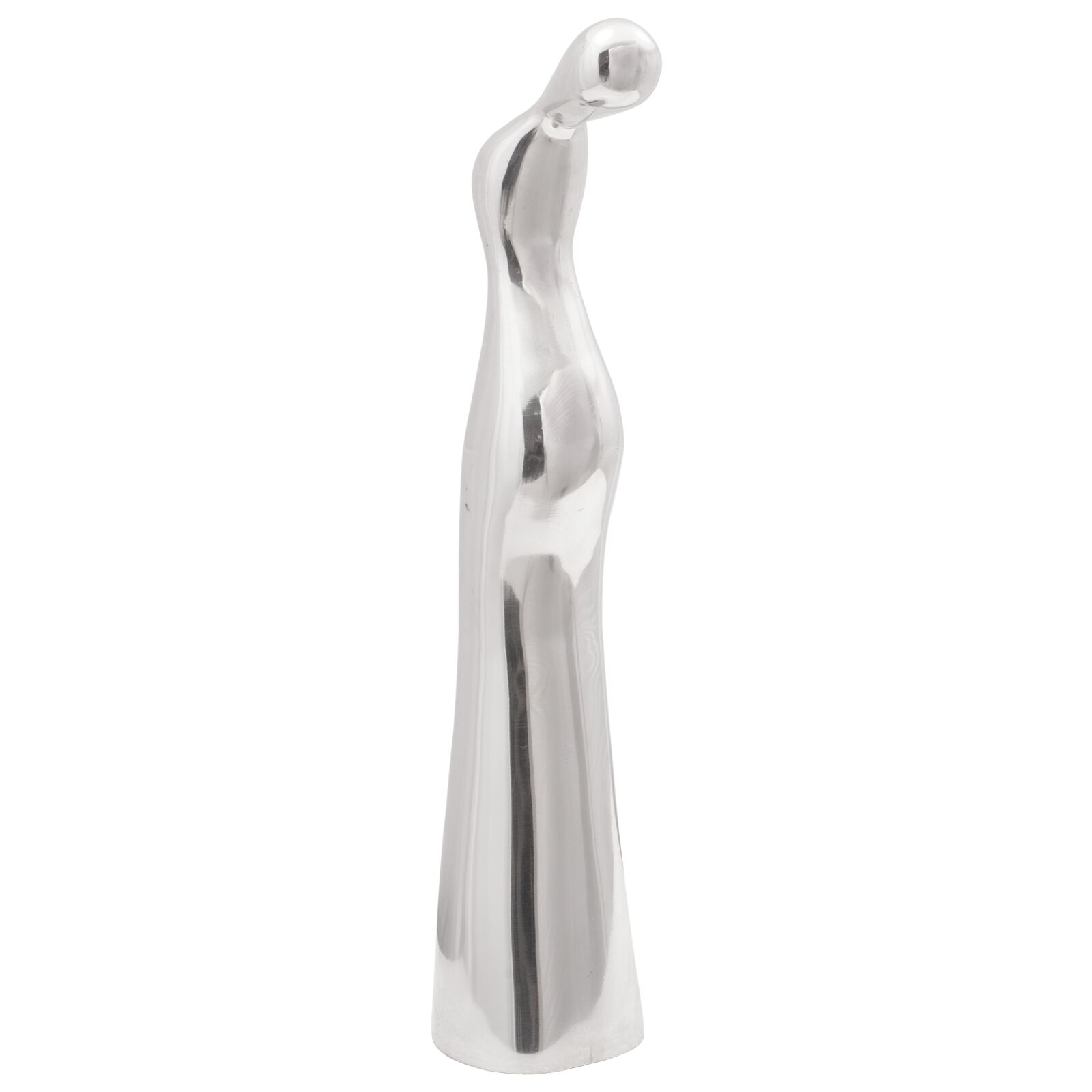vidaXL Skulptur Silber 10x16x49 cm aus Aluminium