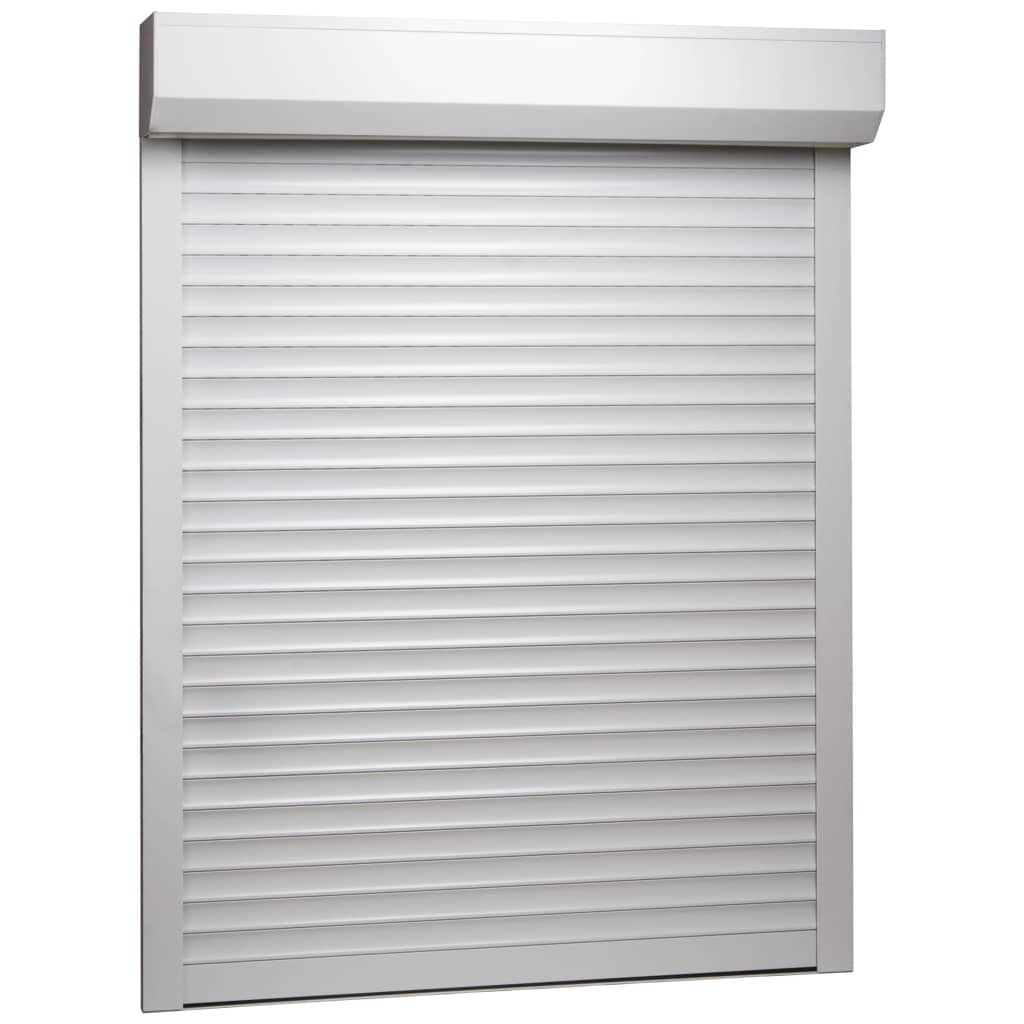 vidaXL Rollladen Aluminium 120x150 cm Weiß