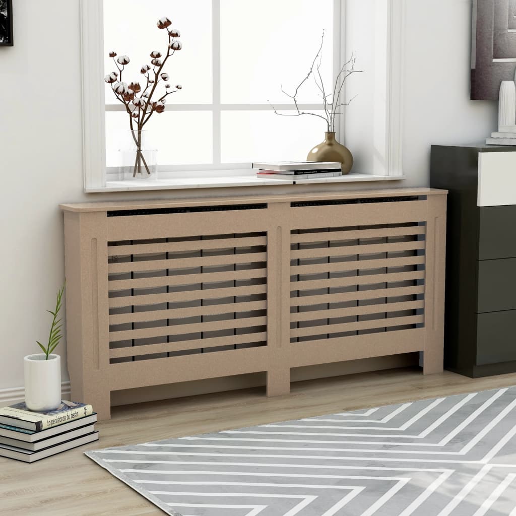 vidaXL Heizkörperverkleidung 172x19x81 cm MDF