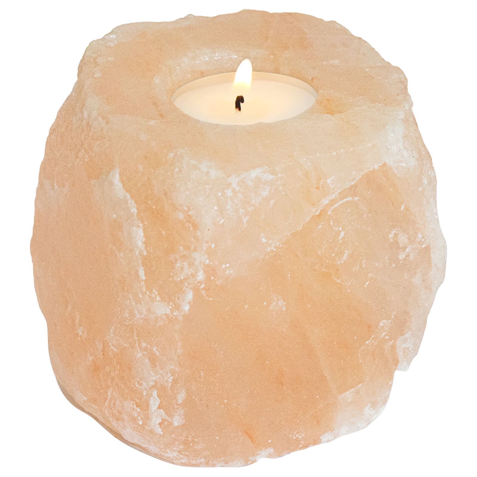 vidaXL Kerzenhalter Rosa Himalaya-Salz Mittel Dekorative Intarsien