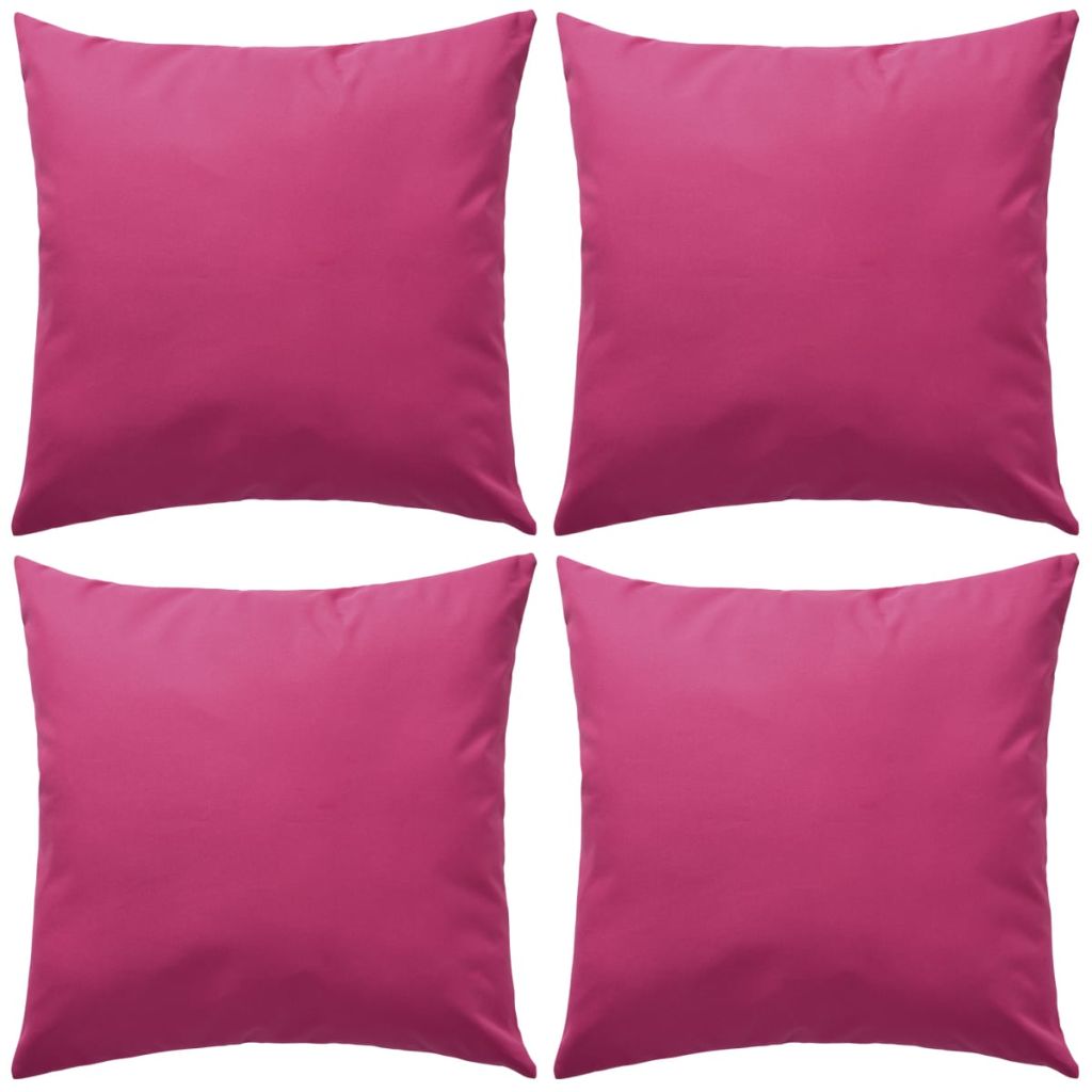 vidaXL Gartenkissen 4 Stk. 45 x 45 cm Rosa