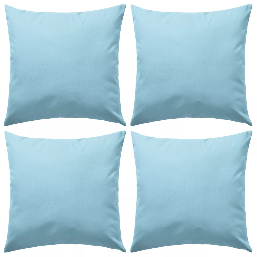vidaXL Gartenkissen 4 Stk. 45 x 45 cm Hellblau